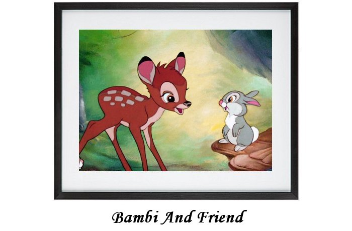 Bambi And Friend Framed Print